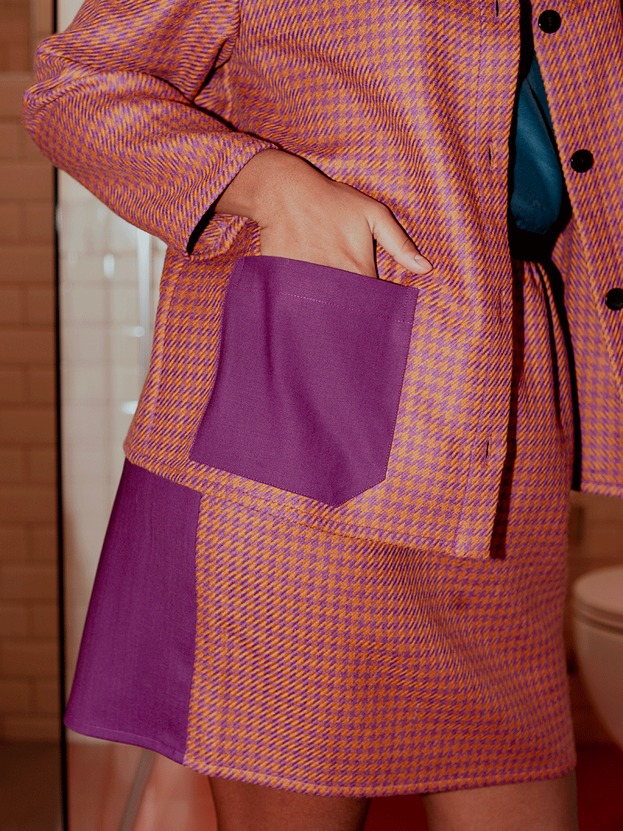 Cherry floor bag skirt