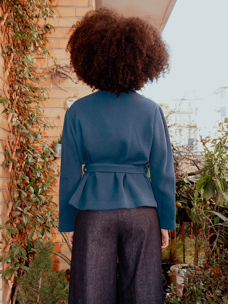 Short blue jacket