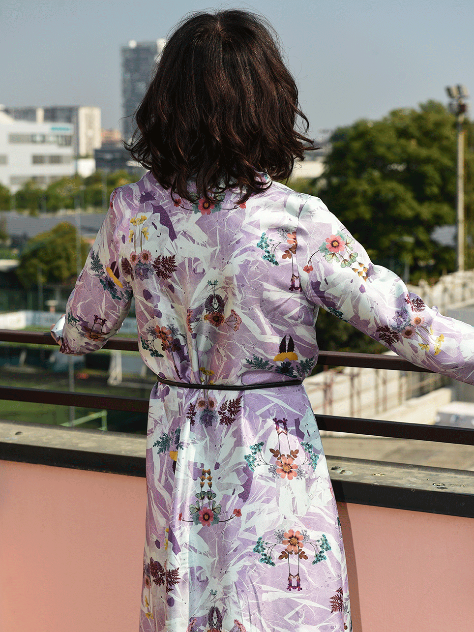 Lilium print dress