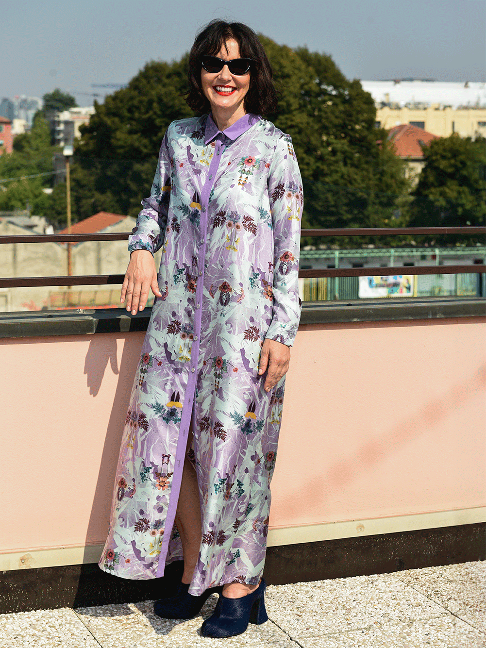 Lilium print dress
