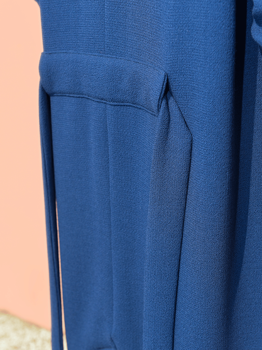 Blue kimono coat