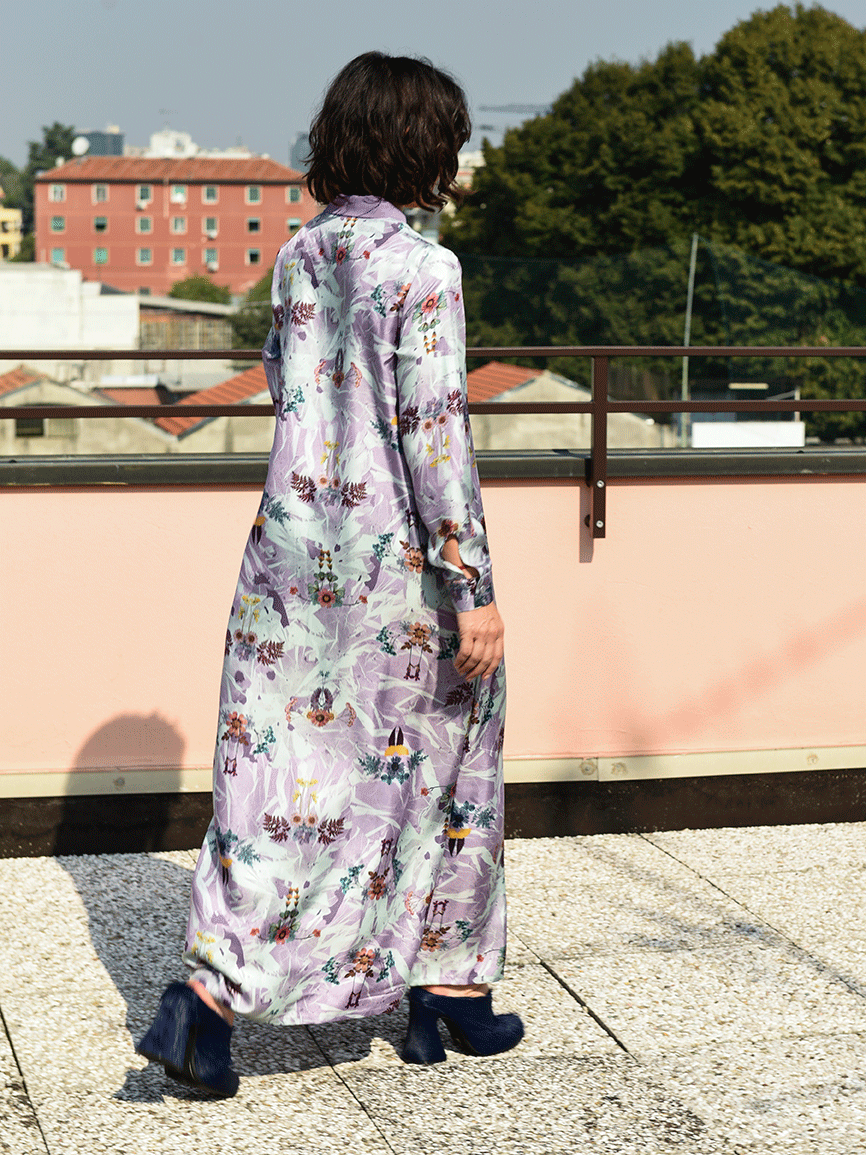 Lilium print dress