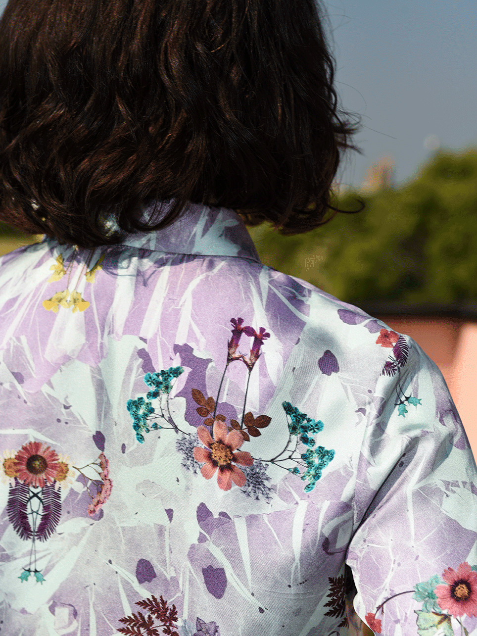 Lilac blue shirt