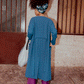 Cappotto kimono blu