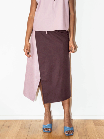 Black wrap skirt