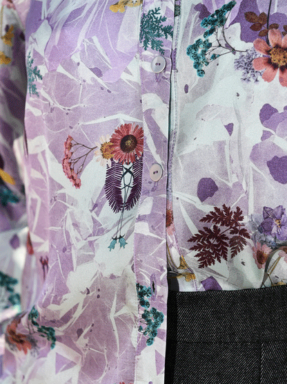 Lilac blue shirt