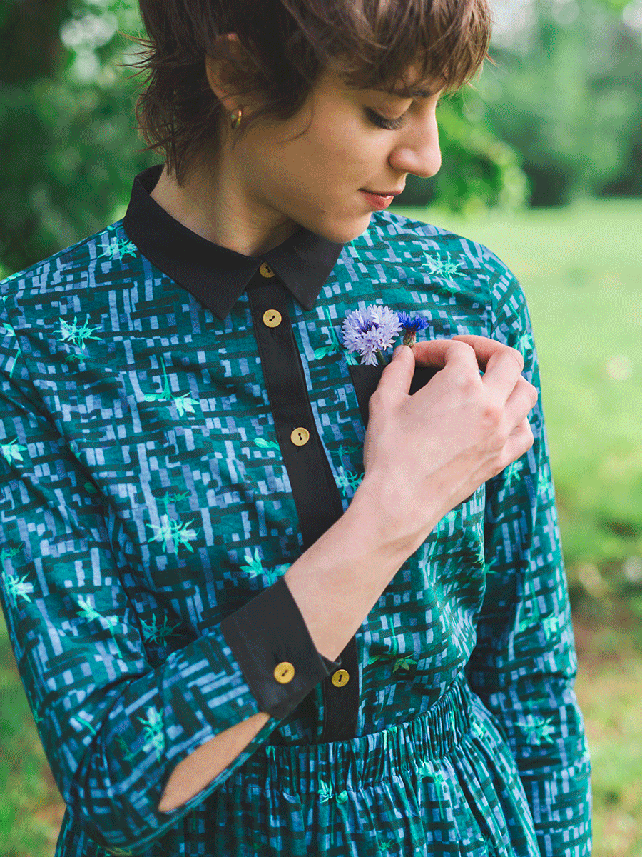 Camicia stampa Lilium RITARITA