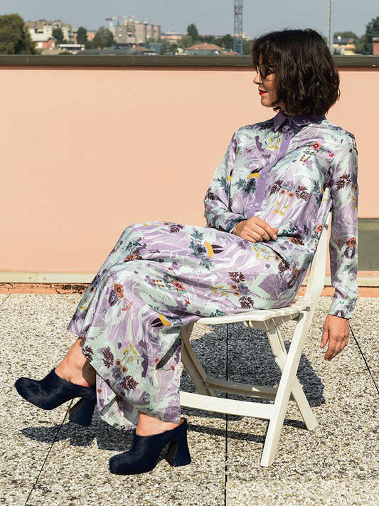Lilium print dress