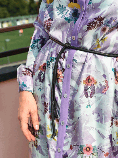 Lilium print dress