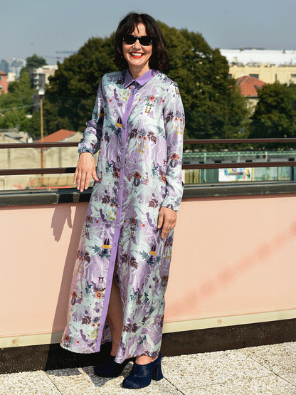 Lilium print dress