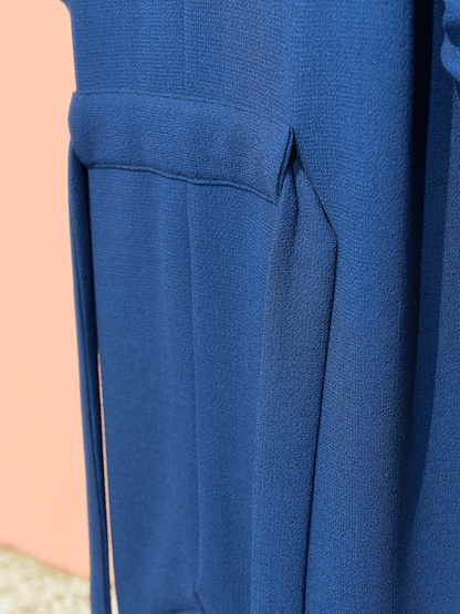 Blue kimono coat