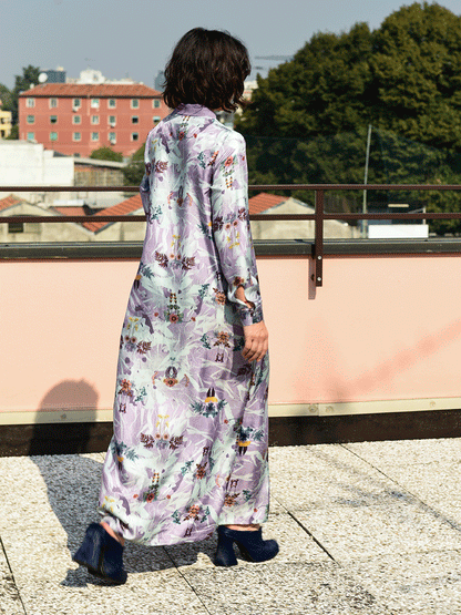 Lilium print dress